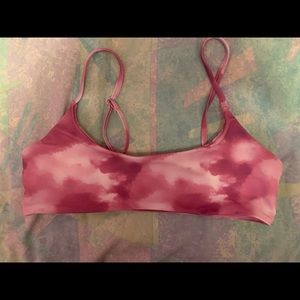 Purple tie dyed bathing suit top bought from SHEIN